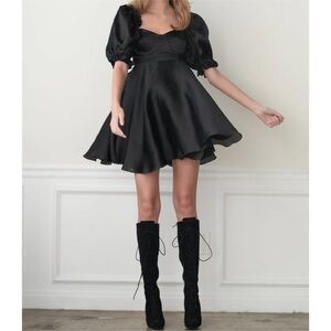 Selkie Black Swan Parliament Mini Dress XL New with Tags